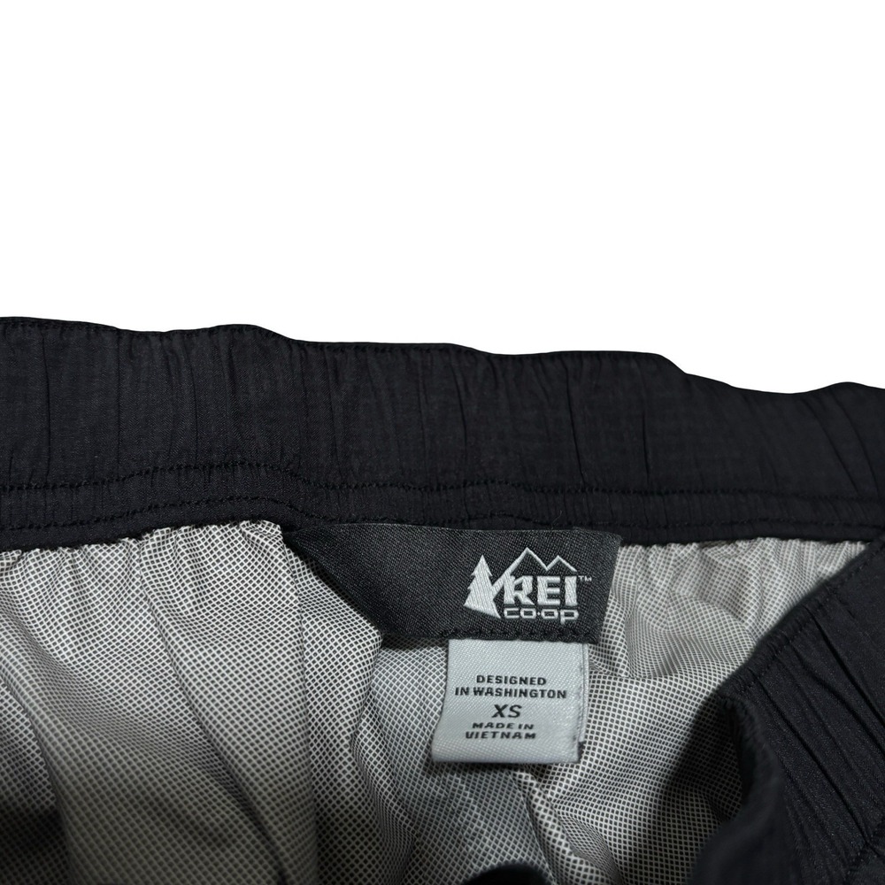 REI Co-op Waterproof Rain Pants Hiking Black Adjustable Waist Peak 2.5L XS 28x31 - Picture 8 of 9